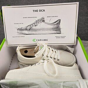 Cariuma The Oca Low Off White Canvas Sneakers Size 8W\6.5 Men (EU39)
